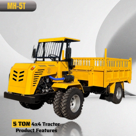 5 Ton Dört Tekerlekli Damperli Kamyonlar 4X4 Traktör Ürün Özellikleri Dizel Tahrikli Kamyon Fiyat